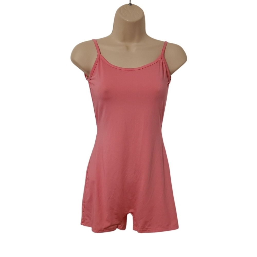 Pink Backless Romper - Picture 2 of 6